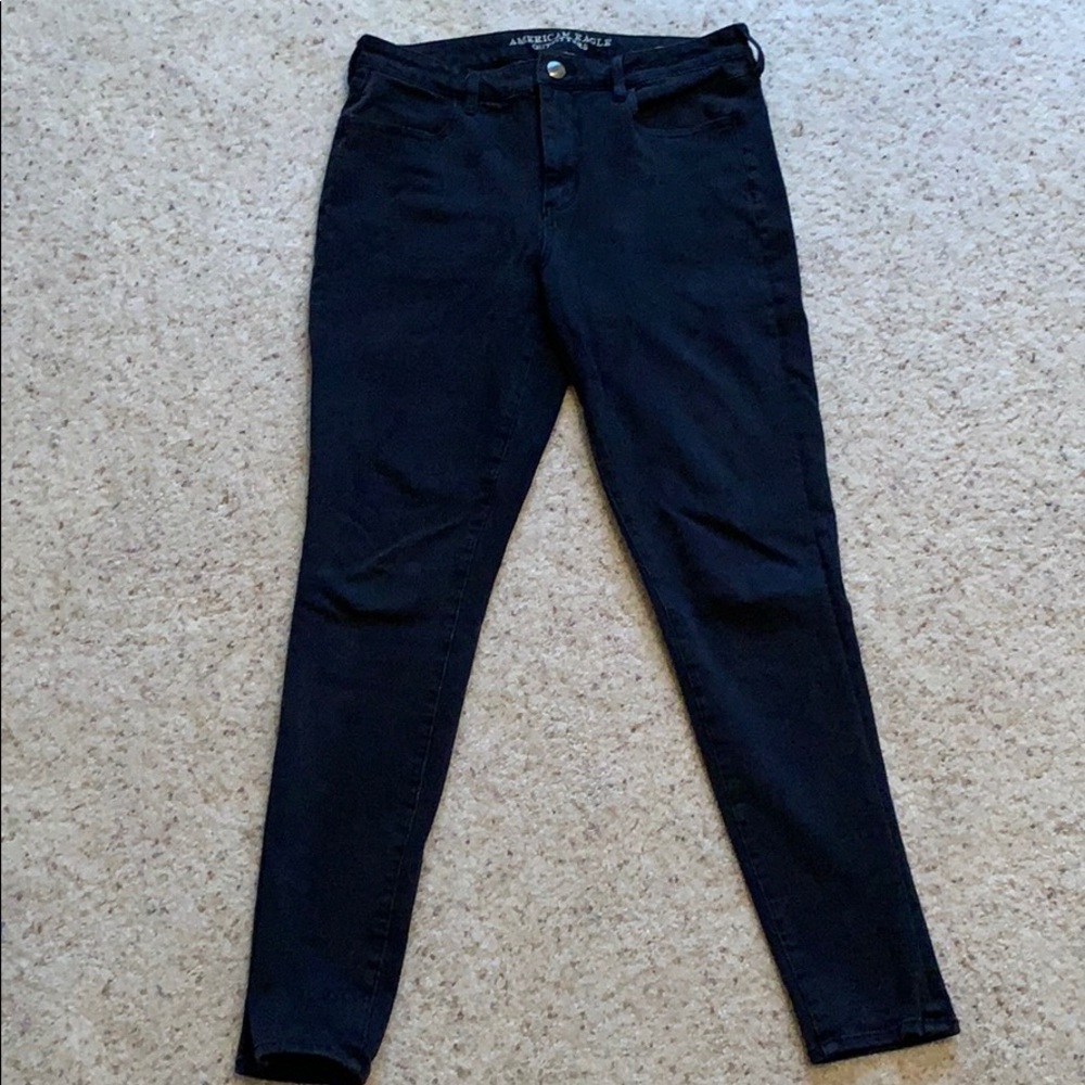 American Eagle Hi-Rise Black Skinny Jeggings